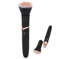 Makeup brush vibrator